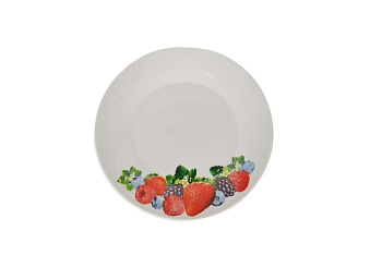 Тарелка десертная Eclipse "Сочные ягоды" 17,5 см, 7" т7-7682#  (эконом) фарфор 84781