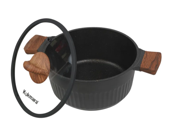 Кастрюля 4,2л со стеклянной крышкой, АП линия "Stella" (ristretto) кср42а