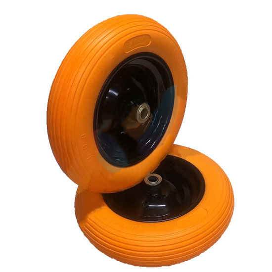 Колесо пенополиуретан 13"*3,50-8/20мм MAWIPRO PU1420 оранж.