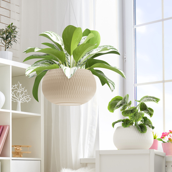 Кашпо "Жемчужина" 7л  (бежевый) М8727