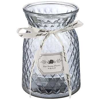 Ваза Romantica из цветного стекла с рельефным корпусом, размер: 16*11,5 см 107974