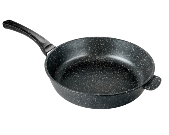 Сковорода 280/70мм с пластиковой ручкой с крышкой с2852аг