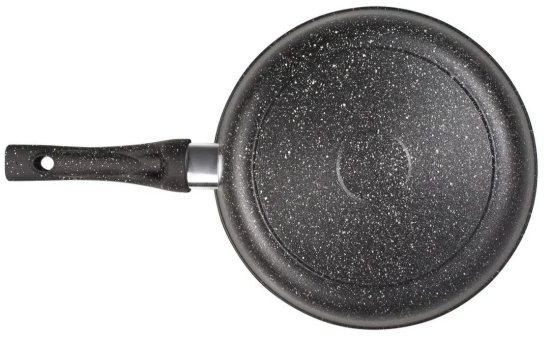 Сковорода гриль 260/70мм Гранит пласт/руч. без кр, сг261аг