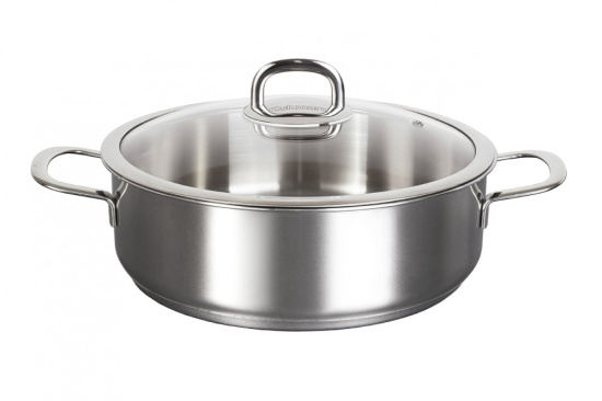 Сотейник линии "SAFIA" 4,8л.д.28см, со стекл.крышкой SF-STP4828G