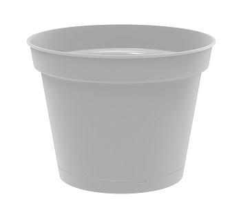 Горшок для цветов "Mint" D240мм 5л с поддоном (серый) 221612135/03