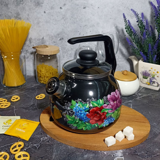 Чайник для плиты 3,0л сф.со св. "Catalina" мокр.асф. 1RC12