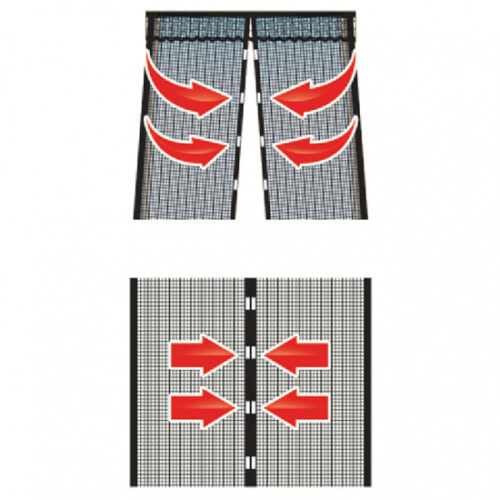 Сетка москитная черная 100*220см УТ-4000