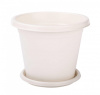 Горшок цветочный Эконом 10л с под белый М7257