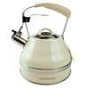 Чайник со свистком 3,0л матовый, бежевая ручка НМ 55234
