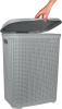 Корзина для белья Plast Team Melange 65л 463х406х507 мм серый шторм PT408011025 ,,
