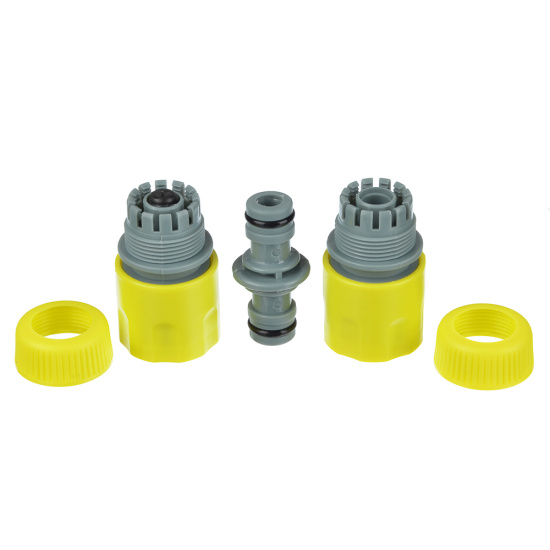 INBLOOM Набор для полива (1 коннектор d1/2" , 1 коннектор с аквастопом d1/2",  двойник) 160-017