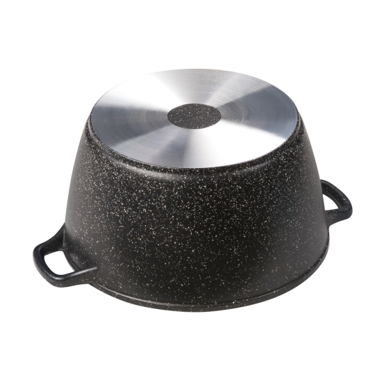 Кастрюля 7л. Гранит лит/руч. с кр. (п/у) к283аг