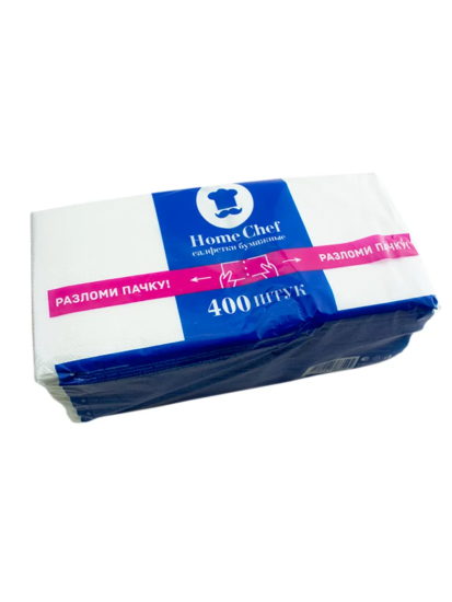 Салфетки Home chef 24x12 1сл 400л, 21 в тр. уп 3545