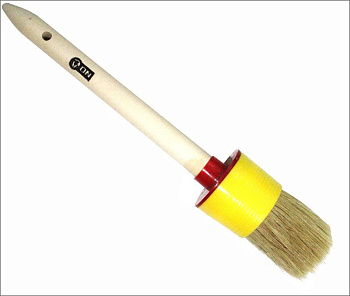 Кисть круглая натуральная щетина пластиковый корпус №10 02-01-710 Кисть круглая натуральная щетина пластиковый корпус №10 02-01-710