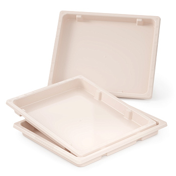 Набор подносов для заморозки пельменей 360х310х35мм (бежевый)  М8242