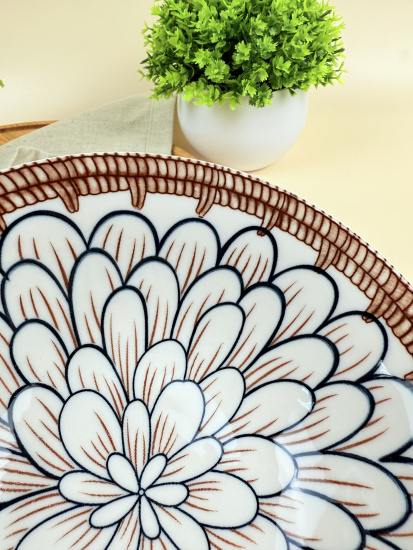 Салатник Lavenir "Нимфея" 610 мл, 17,5 см, 7" сгк7-5017 гладкий край фарфор 00104173