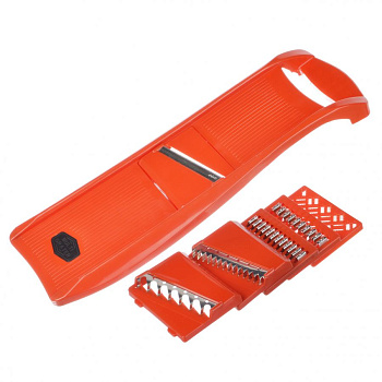 Овощерезка красная полипропилен 6 ножей ЛБ-142