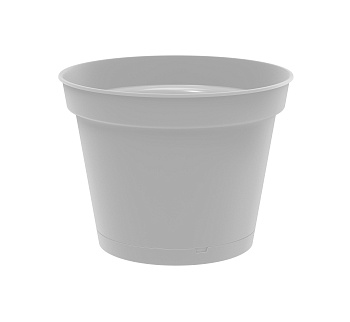 Горшок для цветов "Mint" D150мм 1.2л с поддоном (серый) 221611935/03