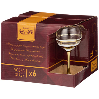 НАБОР ИЗ 6-ТИ РЮМОК "LINE GOLD", 65 МЛ (194-932)