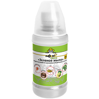 Средство универсальное от насекомых вредителей 250мл ЗЕЛЕНОЕ МЫЛО Nadzor Garden 123 681