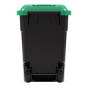 Бак для мусора 65л на колес зеленый М4663
