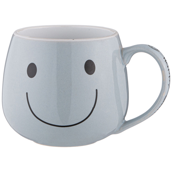 КРУЖКА КОЛЛЕКЦИЯ "ВЕСЕЛЫЙ СМАЙЛИК" 300 МЛ 9*8,2 СМ (КОР=48 ШТ.) (155-141)