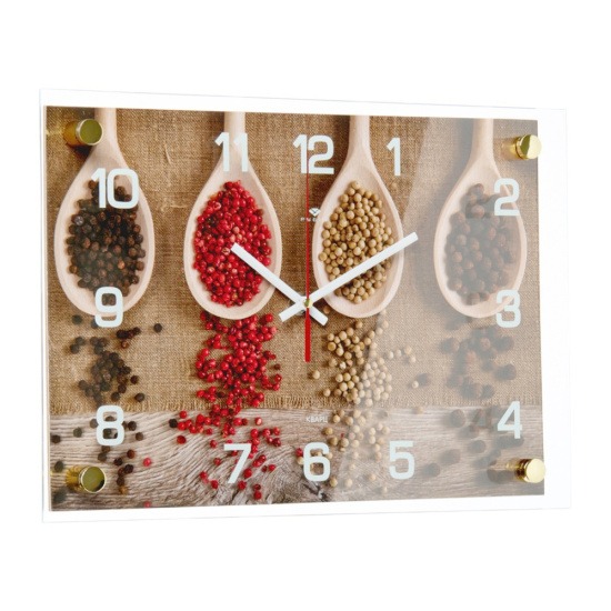 Часы настенные "Специи в буковых ложечках" 2535-615