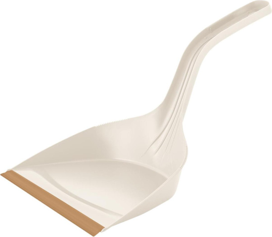 Совок Spin&Clean Wood, с ручками 21 см, с кромкой, сливочный/бук SC540410000