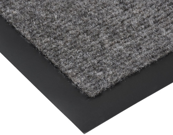 Коврик влаговпитывающий, ребристый “TRIP” 90*120 см "VORTEX", серый 24198