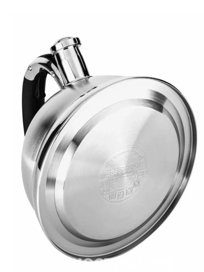 Чайник для плиты 4,0л со свистком, черная ручка НМ 55219