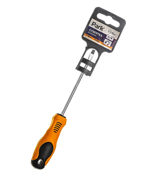 Отвертка Park Standart SL4х10см, двухкомпонентная рукоятка, шлицевая 008407