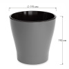Горшок цв. "Лея" 3,6л двойной (серый) М7935