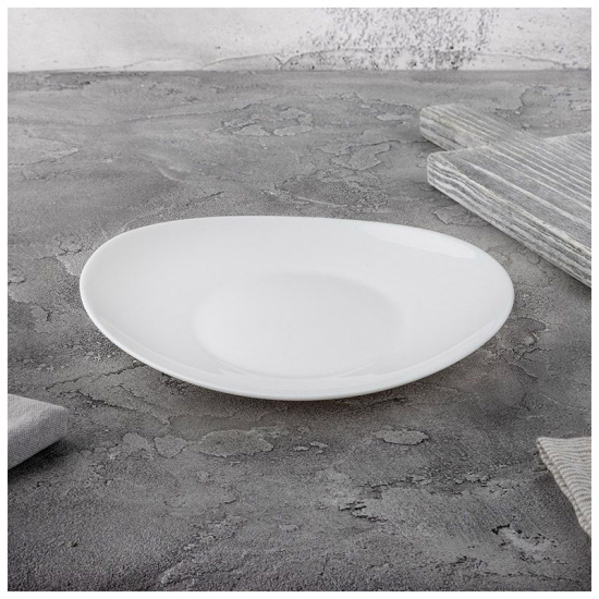 Тарелка десертная Al Dente, размер: 21,5*18,5*2,5 см из опалового стекла 107285