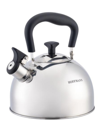 Чайник для плиты 2,5л со свистком, черная ручка НМ 55207