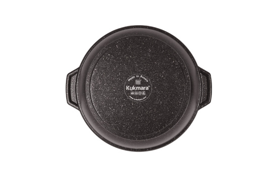 Кастрюля-жаровня 4л со стеклянной крышкой, АП (кофейный мрамор)  линия "Marble Induction" жмки41а  Кастрюля-жаровня 4л со стеклянной крышкой, АП (кофейный мрамор)  линия "Marble Induction" жмки41а