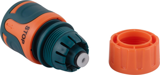 Коннектор IN GREEN GARDEN быстросъемный с аквастопом для шланга 1/2 SOFTEL GG556212055