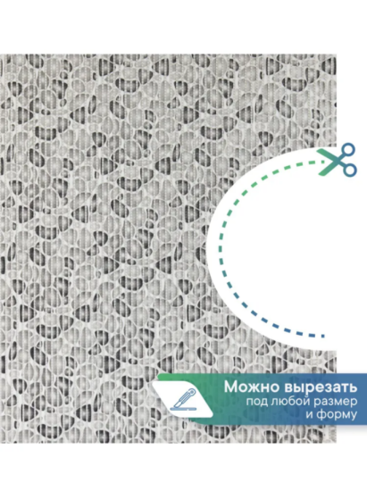 Коврик напольный из вспененного ПВХ 0,65х15м V15-grey 