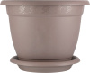 Горшок для цветов InGreen Aphrodite D 430 mm, 25,8л с подставкой №8, французский платан IG420811105 Горшок для цветов InGreen Aphrodite D 430 mm, 25,8л с подставкой №8, французский платан IG420811105