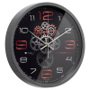 3027-060 (10) Часы настенные круг d=30см, корпус темно-серый "Механика", Рубин