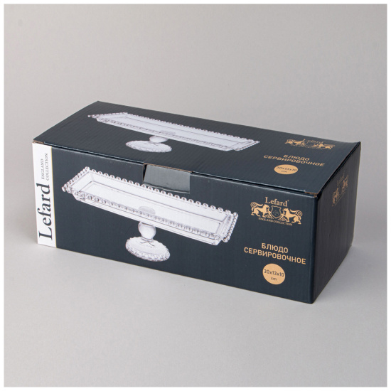 БЛЮДО СЕРВИРОВОЧНОЕ "SWEETY" НА НОЖКЕ 30Х13Х10 СМ 691-114