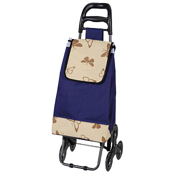 Тележка с сумкой А204 "Бабочки" 30кг  (093551)