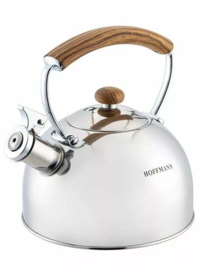 Чайник для плиты 2,5л со свистком, коричневая ручка НМ 55208