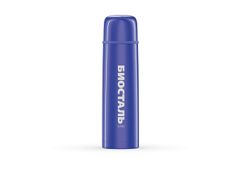 Термос у/г с кноп. цветной синий NB-1000 C-B (BIOSTAL)