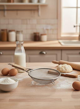 Сито с деревянной ручкой 18см OLS-432-16