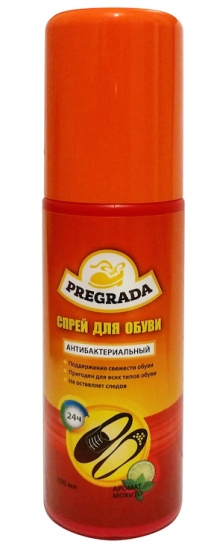 Спрей для обуви 100мл запах Мохито PREGRADA PR-103