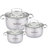 Набор посуды нерж. 12пр. HR102-1 OLS-016-13/OLS-16016-7/OLS-016-20