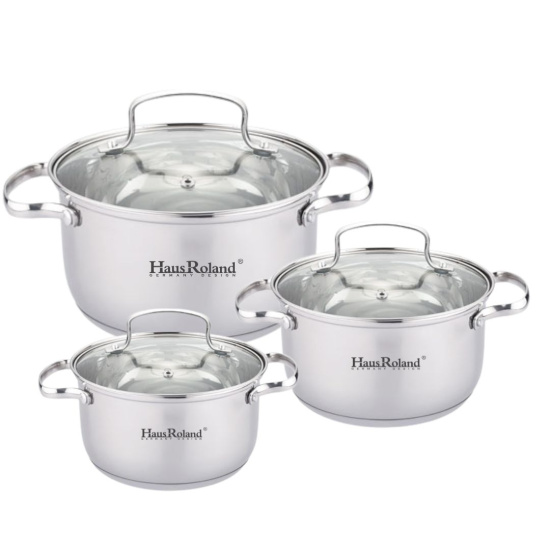 Набор посуды нерж. 12пр. HR102-1 OLS-016-13/OLS-16016-7/OLS-016-20