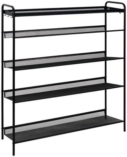 Подставка для обуви 5-и полочная "Женева 35"  (черный)