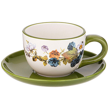 ЧАЙНАЯ ПАРА AGNESS "УРОЖАЙ" 15*7 СМ  220 МЛ (КОР=36НАБ.) (358-2083)