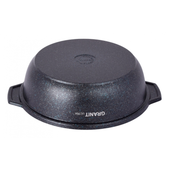 Кастрюля-жаровня 3,0л со стекл.крышкой АП "Granit ultra" (blue) жгг31а